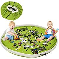 LEADSTAR Bolsa de Almacenamiento de Juguetes para Niños- Alfombra de Juego para Niños de 150cm- Organizador Portátil de…